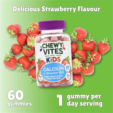 Chewy Vites Kids Calcium+Vit D3 60 Gummies
