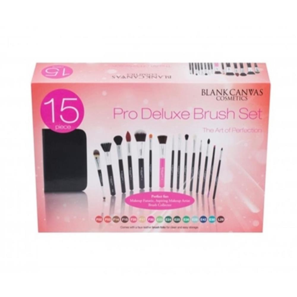 Blank Canvas Cosmetics 15 Piece Pro Brush Set Mellericks Pharmacy