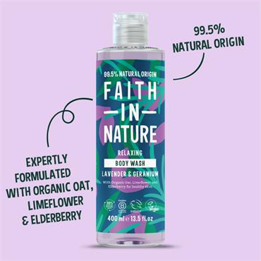 Faith In Nature Lavender&Geranium Body Wash 400ml