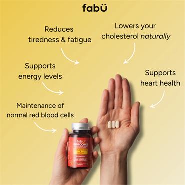 Fabu Shrooms Cholesterol& Heart 90 tablets