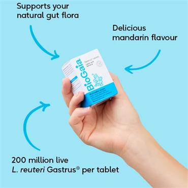 BioGaia Gastrus 30 Mandarin Chewable Tablets