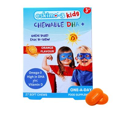 Eskimo-3 Kids Chewable DHA+ (orange) 27 chewables