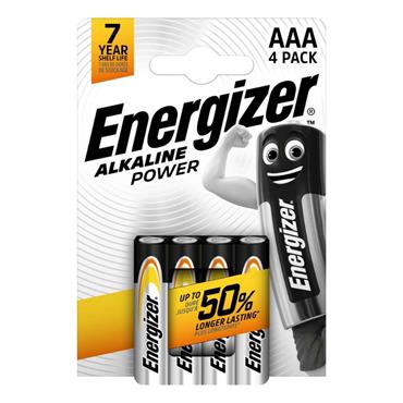 Energizer AAA 4 Pack Alkaline Power