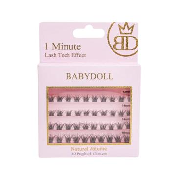 Babydoll 40 Preglued Clusters Natural Volume