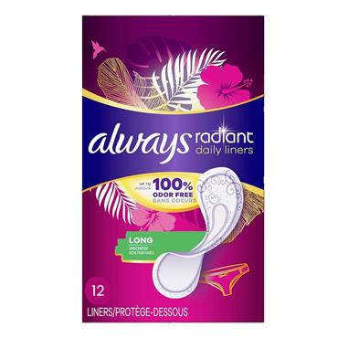 Always Radiant Liners 12s