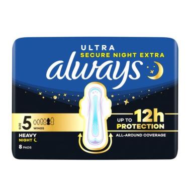 Always Ultra Secure Night Extra 8 Pack