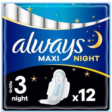 Always Maxi Night 12s with wings