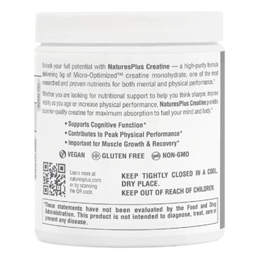 Natures Plus Creatine Micro Optimised Unflav 330g