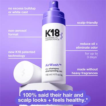 K18 AirWash Dry Shampoo 118ml