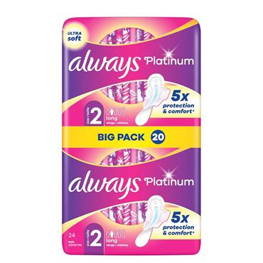 Always Platinum Size 2 24 Pack