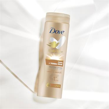 Dove Lotion Visible Glow Fair To Medium 400ml