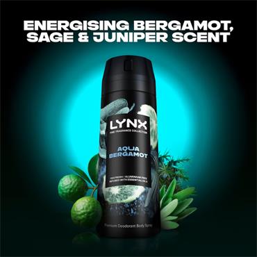 Lynx Body Spray Aqua Bergamot 150ml