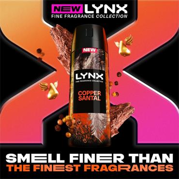 Lynx Body Spray Copper Santal 150ml