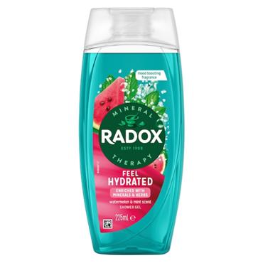 Radox Feel Hydrated Shower Gel 225ml with Watermelon & Mint