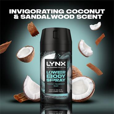 Lynx Lower Body Spray Coconut 72hr 100ml