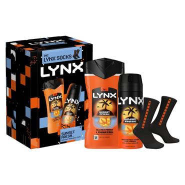 Lynx Duo and Socks Sunset Fresh Gift Set