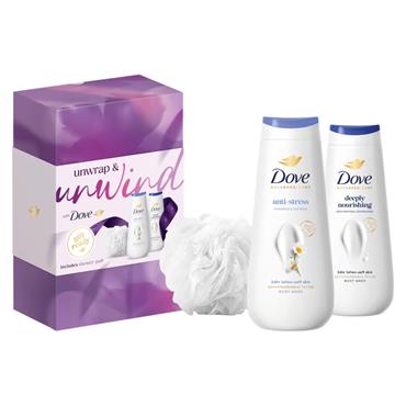 Dove Unwind Bodywash 3 Piece Set