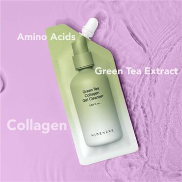 Hidehere Green Tea Collagen Gel Cleanser