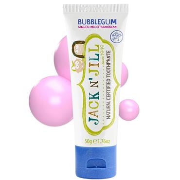 Jack & Jill Natural Toothpaste Bubble Gum 50g
