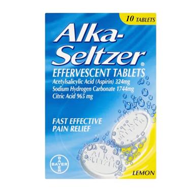 Alka Seltzer Effervescent Lemon Flavour 10 Pack