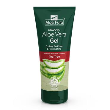 Aloe Pura Organic Aloe Vera Gel with Tea tree 200m