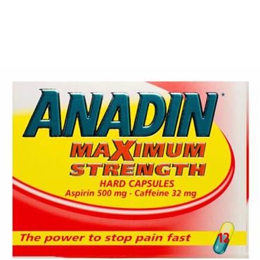 ANADIN MAXIMUM STRENGTH  12 CAPS