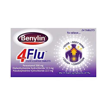Benylin 4Flu Tablets 24 Pack