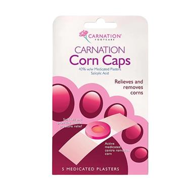 Carnation Corn Caps - 5 Medicated Plasters