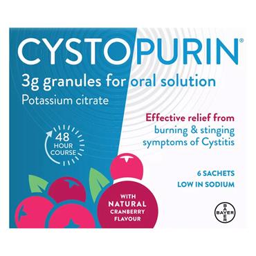 Cystopurin Potassium Citrate Cranberry 6 Sachets