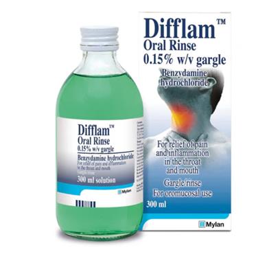 Difflam Oromucosal Oral Rinse 300ml