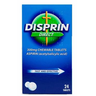 Disprin Direct 300mg Aspirin 24 Tablets