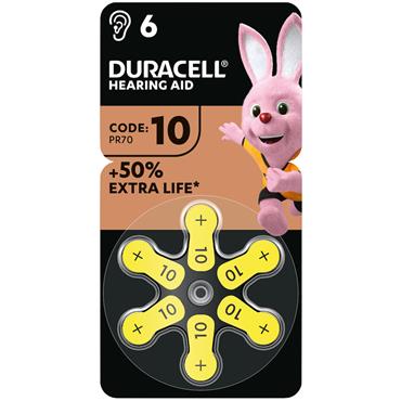DURACELL HEARING AID BATTERYS NO 10