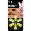 DURACELL HEARING AID BATTERYS NO 10