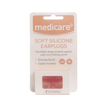 Medicare Silicone Earplugs 3 Pairs