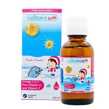 Eskimo-3 Kids Omega 3.6.9 Vits D&E (tut.frut) 210m
