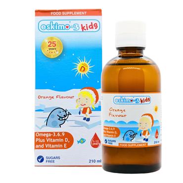 Eskimo-3 Kids Omega 3.6.9/Vits D&E (orange) 210ml
