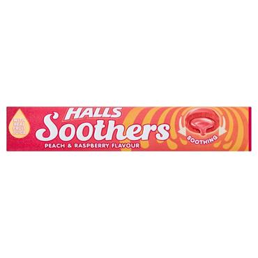 HALLS SOOTHERS PEACH & RASPBERRY 45G