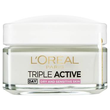 LOreal Triple Active Day Cream Dry & Sensitive 50m
