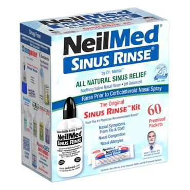 NEILMED SINU RINSE KIT 240ML BOTTLE 60 SACHETS