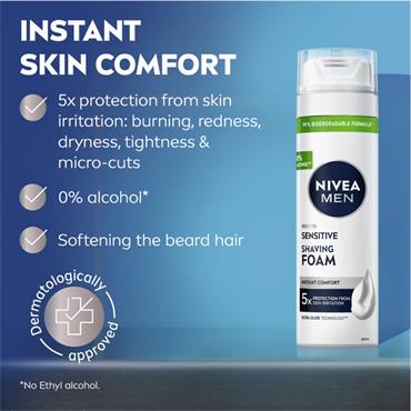 Nivea Men Sensitive Shaving Foam 200ml