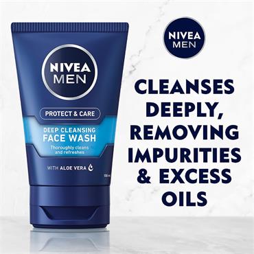 Nivea Men Protect&Care Deep Face Wash 100ml