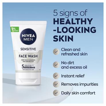 Nivea Men Face Wash Sensitive 100ml