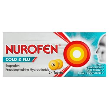 Nurofen Cold & Flu Film Coated Tablets 24 Pack