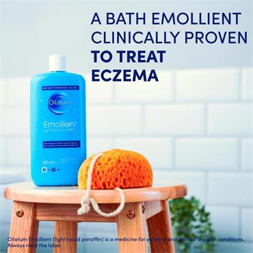 Oilatum Emollient Bath Liquid for Sensitive Dry Skin Conditions 500ml