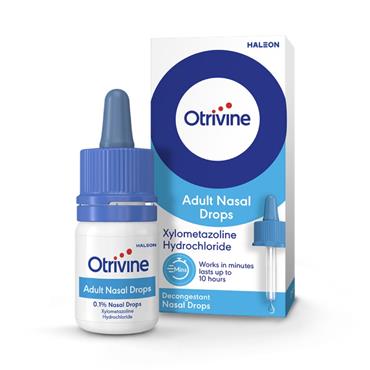 OTRIVINE ADULT NASAL DROPS 10ML