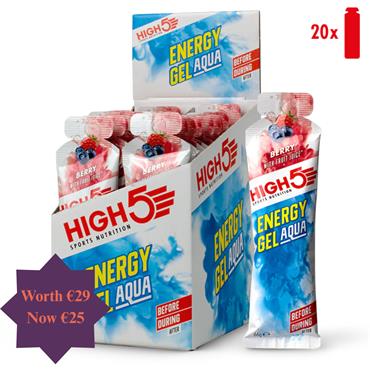 20 Pack Berry Aqua Energy Gel Bundle