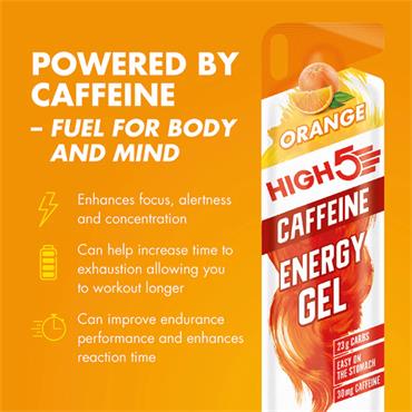 20 Pack Orange Energy Gel Caffeine Bundle