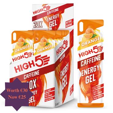20 Pack Orange Energy Gel Caffeine Bundle