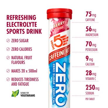 8x20 Pack Berry Caffeine Hit Electrolyte Tablets Bundle