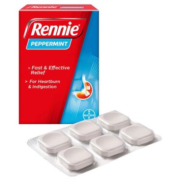 Rennie Peppermint 680/80mg Chewable 24 Pack